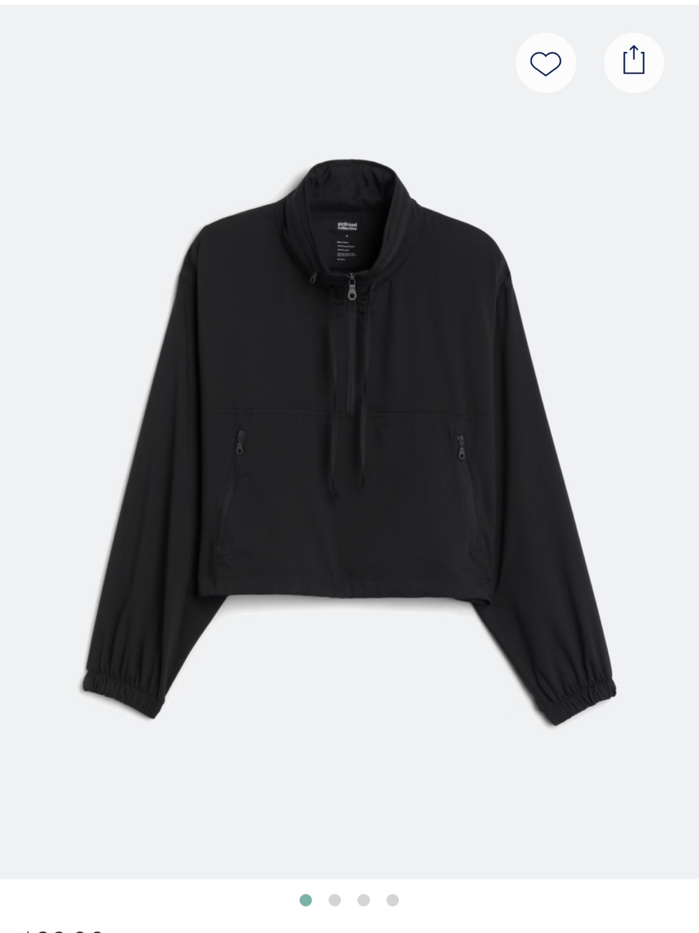 Hummingbird Black Utility Pullover Jacket